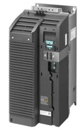 Siemens SINAMICS G120 Power Module 6SL3210-1PE26-0AL0 with integrated Class A filter and braking chopper.